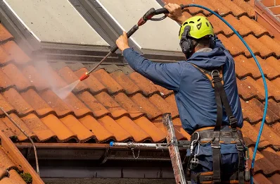 Démoussage et hydrofuge de toiture à Bazemont